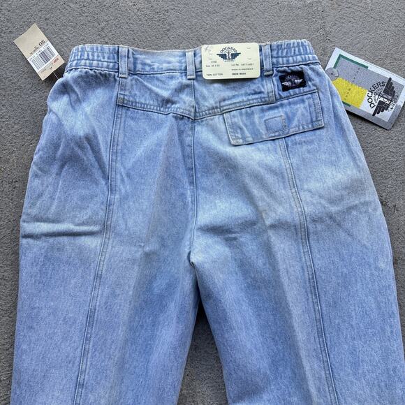 Deadstock 90s Dockers Jeans 30x32 Pleated Denim Levi’s Baggy Acid Wash Vintage - Picture 10 of 14